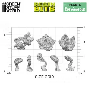 Green Stuff World: 11624 Resin Bits - Carnivorous Plants 1/48 [25] 2