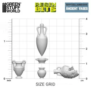 Green Stuff World: 12359 Resin Bits - Ancient Vases 1/48 [20] 2