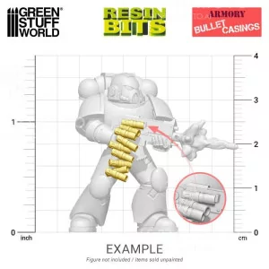 Green Stuff World: 12360 Resin Bits - Bullet Casings 1/48 [37] 2