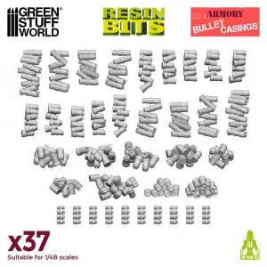 Green Stuff World: 12360 Resin Bits - Bullet Casings 1/48 [37]