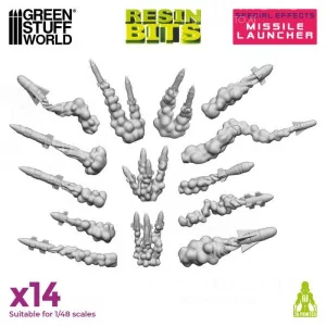 Green Stuff World: 12364 Resin Bits - Missle Launcher 1/48 [14]