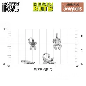 Green Stuff World: 12667 Resin Bits - Scorpions 1/48 [20] 2