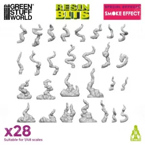 Green Stuff World: 12914 Resin Bits - Smoke Effect 1/48 [28]