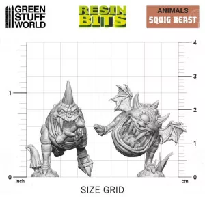 Green Stuff World: 12964 Resin Bits - Squig Beast 1/48 [6] 2
